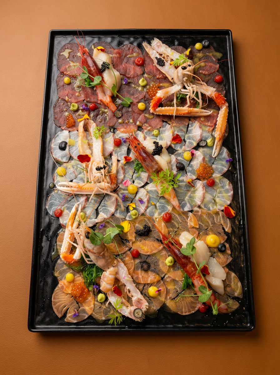 Crudo platter