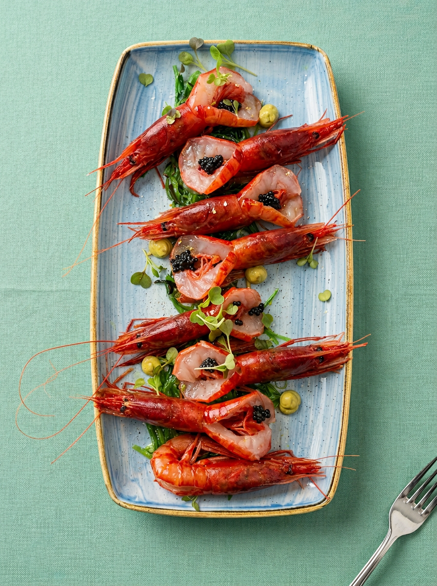 Red prawns